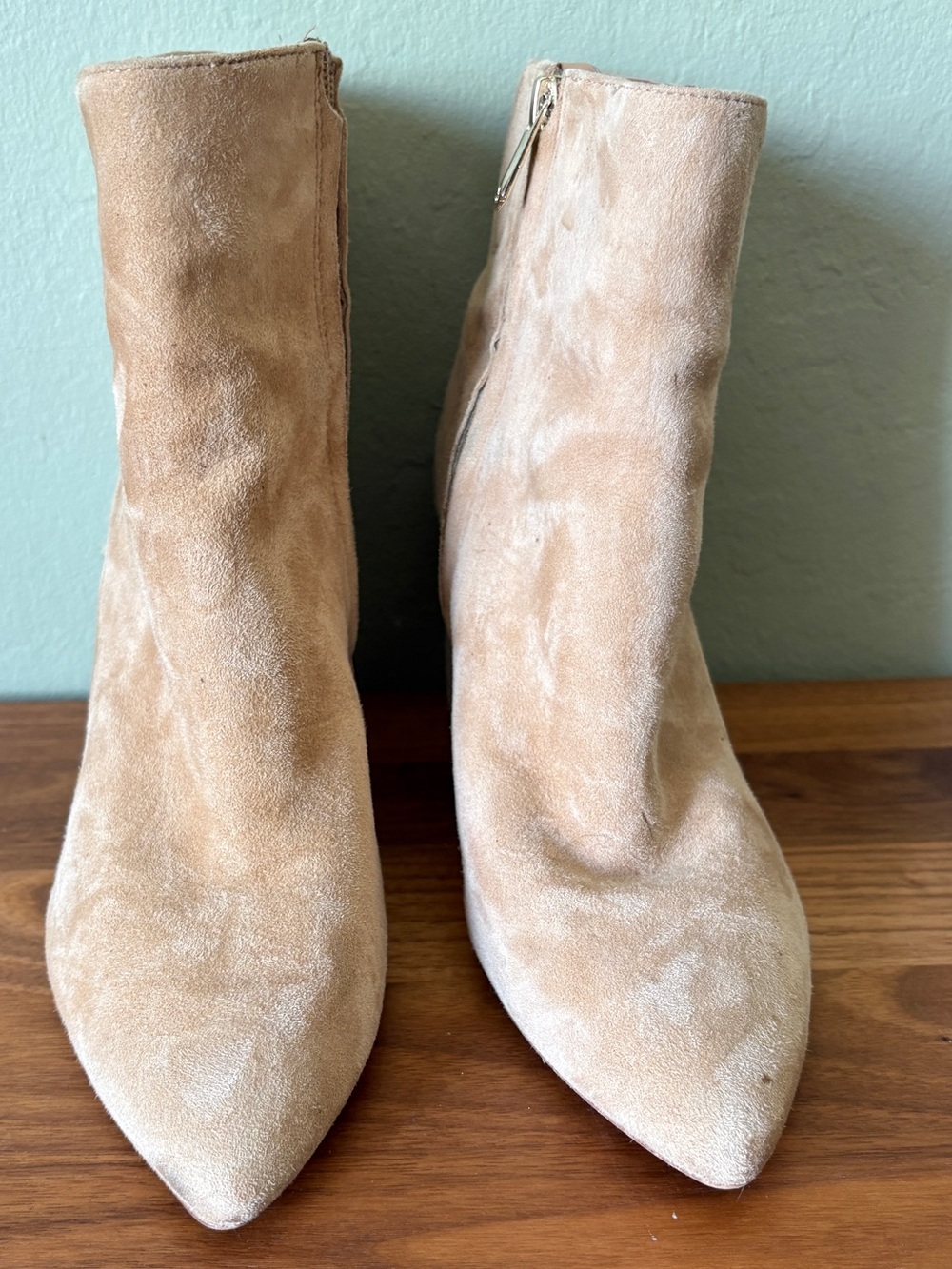 Sam Edelman Suede Pointed Toe Ankle Boots